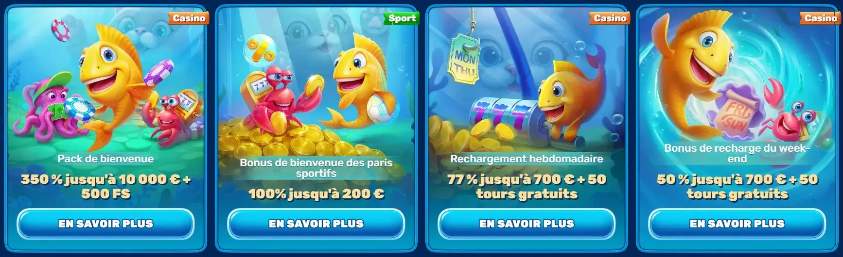 Bonus et promotions SpinFin